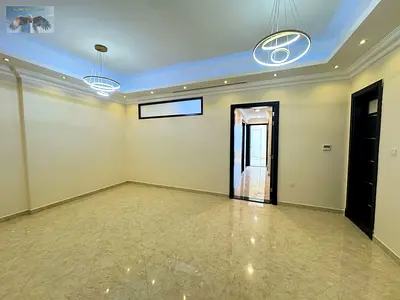 Apartment for rent in Al Rawda three bedrooms living room with storage room three bathrooms elegant finishing central AC and private parking.