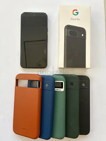 For Fix or Parts - Google Pixel 8a with original box + 5 protective cases