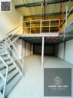 Warehouse for Annual Rent in New Industrial Area 3 Ajman 1500 Sq Ft with Mezzanine Near Sheikh Moham