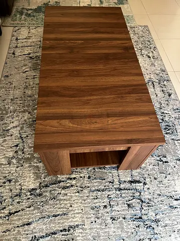 Modern Walnut Coffee Table – Excellent Condition