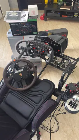 Fanatec Full Racing Simulator Set up CSW V2.5 Porsche and formula wheel