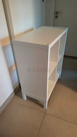 White IKEA Kallax 4*4 with underframe