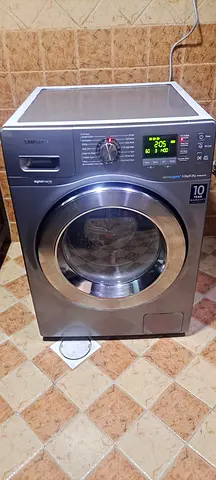 Samsung Front Load Washing Machine - 9kg, 6kg dryer Silver, Good Working Condition