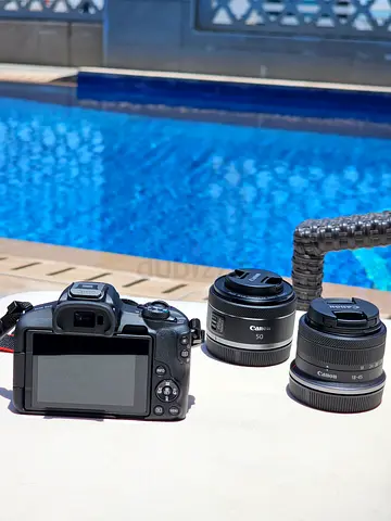 Canon EOS R50 Mirrorless Camera, with 2 lenses RF-S 18-45Mm F4.5-6.3 STM Lens and RF 50MM F1.8 STM