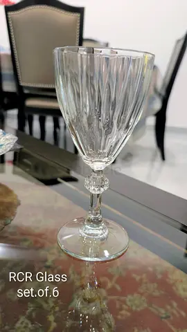 Set of 6 RCR Crystal Wine Glasses - Excellent Condition