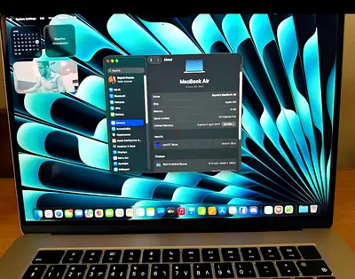 MacBook Air 512/8 gb 15 inch Apple warranty till 2027
