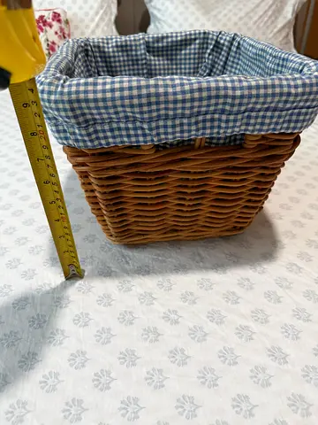 Wicker Laundry / Storage Basket with Removable Liner