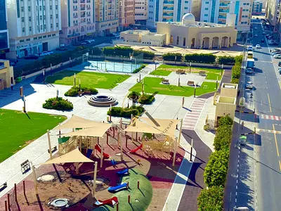Luxury like new Studio in muwailah commercial near to zahiya city centre just in 18k fully family building