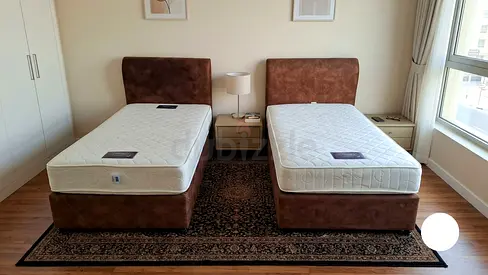 Modern Upholstered Bed – 120 × 200 cm Brand new upholstered bed, size 120 × 200 cm. Features a soft