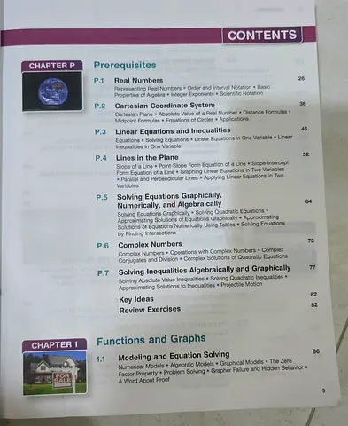 Mathematics Textbook - Functions, Graphs  Prerequisites (Very Light Usage)