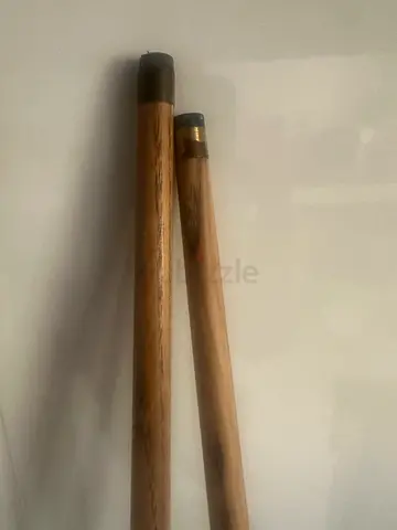 Pair of wooden cue sticks (billiards) - used, good condition