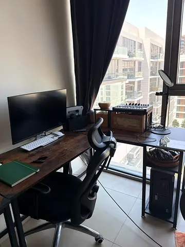RoyalPolar L Shape Computer Desk with Storage Shelf Study Writing Table for Home Office, Modern Simp