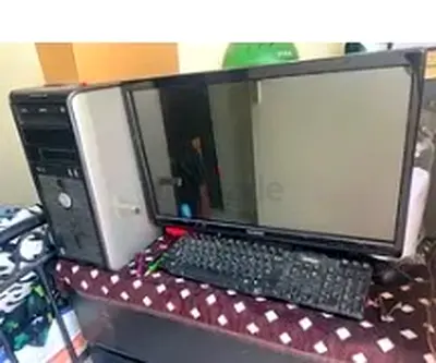 Used Dell Desktop Tower with Monitor, Keyboard and Mouse - Ready to Use