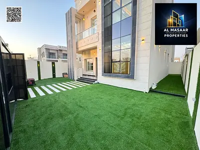 Luxury corner villa in Al Zahia, Ajman | 3 floors and roof + 4 master bedrooms | Freehold