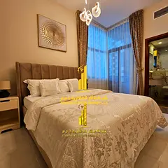 Two-bedroom apartment with a living room, fully furnished with new furniture, available for monthly