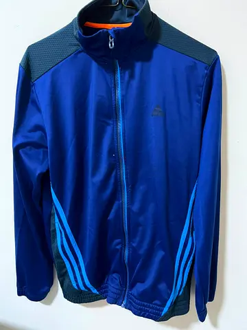 Blue mens lightweight sports track jacket - size M
