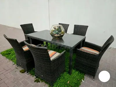 Garden Dining Collection Create the perfect outdoor dining experience with this premium wicker dinin