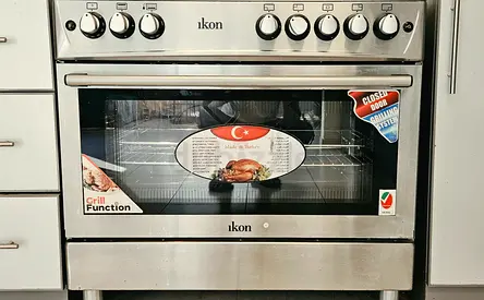 Ikon 90×60Full Gas 5 burner Cooking Range  Oven - SS Freestanding - Made in Turkey - Good Condition