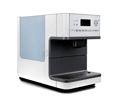 Compact Automatic Bean-to-Cup Espresso Coffee Machine - White/Grey