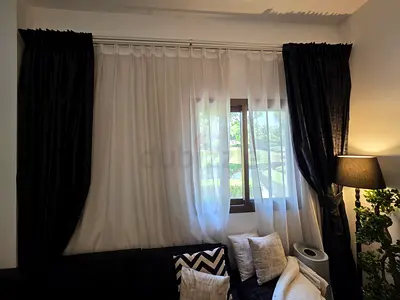 Blackout Curtains with Sheer Curtains  Curtain Rails – Excellent Condition