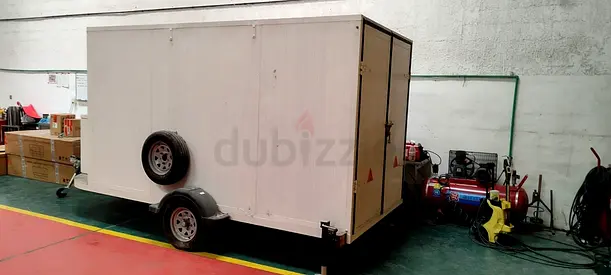 Large Enclosed Cargo Trailer on Single Axle - Good Condition