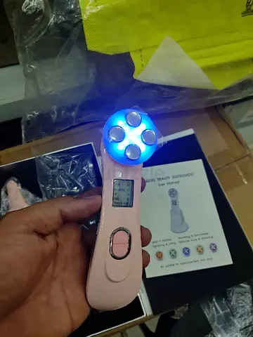 Facial Beauty Device - LED/Ultrasonic Skin Care (Pink)