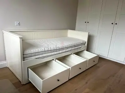 IKEA hemnes daybed frame with two IKEA mattress  Available in excellent condition  Size 80_200cm the