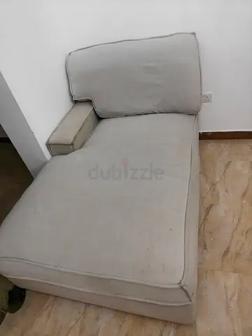 Light grey lounge sofa