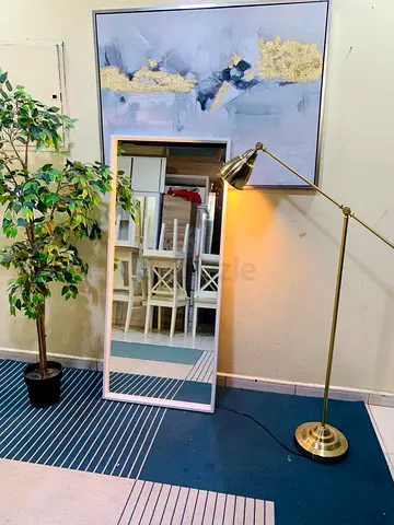Full-length Freestanding Mirror with White Frame -Delivery free