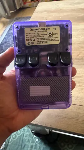 J36 Handheld Retro Game Console (Model NO.8036) - Purple, Used.