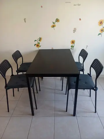 DINING TABLE IKEA with 4 CHAIRS