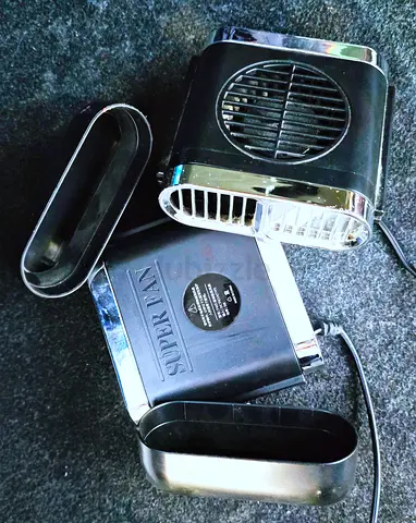 Set of 2 Portable 12V Car Fan