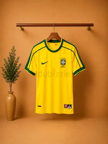 Brazil National Team Yellow Nike Football Jersey -