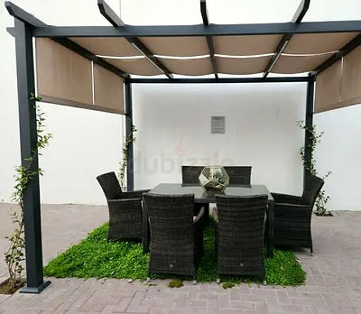 Contemporary Garden Dining Collection Create the perfect outdoor dining experience with this premiu
