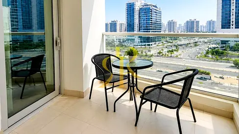 FURNISHED STUDIO | SCALA TOWER | VACANT | OPEN VIEW | READY TO MOVE