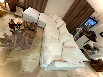 Amazing condition cratebarrel lshape sofa without footstool