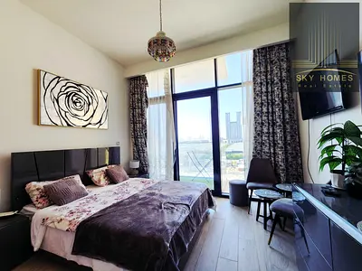 Fully Furnished Burj Khalifa view Studio Apartment With Chiller Free