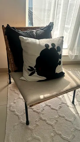 2 Modern Rattan Accent Chair with Cushions