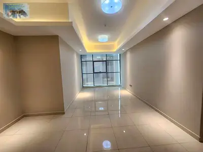 شقه غرفه وصاله للايجار السنوي في برج فخم مع جيم ومسبح وخزاءن حاءط وكيدز ايريا بسعر مميز جدا وموقع ممتاز علي شارع الشيخ خليفه