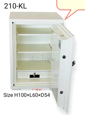 Heavy-duty White Key Cabinet / Safe Cabinet with 4 Shelves (Model 210-KL)