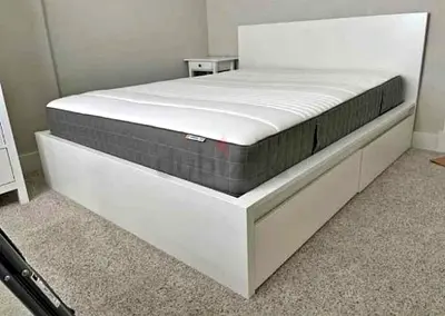 Ikea Queen size bed with mattress available in perfect condition