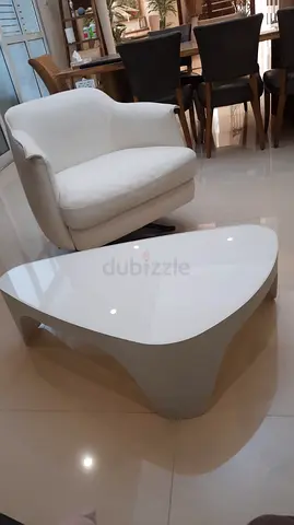 LIGNE ROSET Kendo Triangular coffee table center piece designed by Jacques Ducru