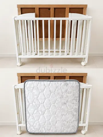 Wooden Baby Cot with Mattress – Good Condition 1 years old, lightly used and well maintained.