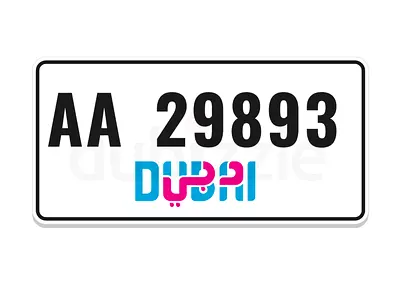 AA29893 – Dubai VIP Plate (AA Series)