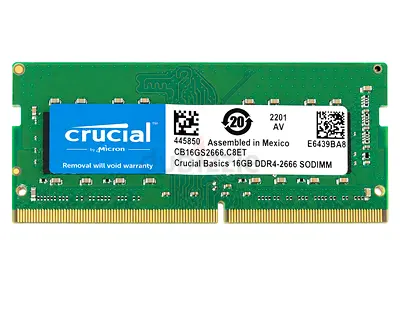 Crucial 16GB DDR4-2666 SODIMM RAM (1x16GB) - Good Condition