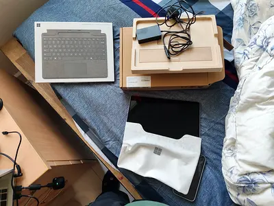 Microsoft Surface Pro 10 tablet with Type Cover and charger and pen good condition