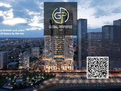 Luxury 1BR with Partial Sea View in Mawjan Tower | Only 1% Monthly