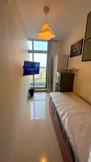 Spacious Partition with balcony Available in DSO with S-TV fridge none crowded