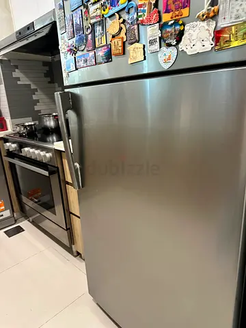 Stainless steel refrigerator - good working condition