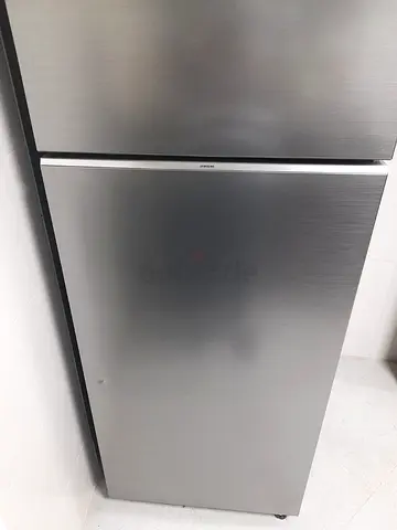 Samsung top-freezer refrigerator - stainless steel, good condition